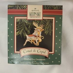 HALLMARK Keepsake 1992 COMET AND CUPID #3 Santa Re